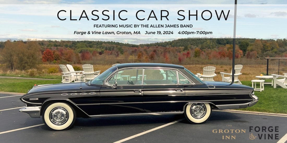 Classic Car Show ft. Allen James Band, & Vine, Groton, 19 June