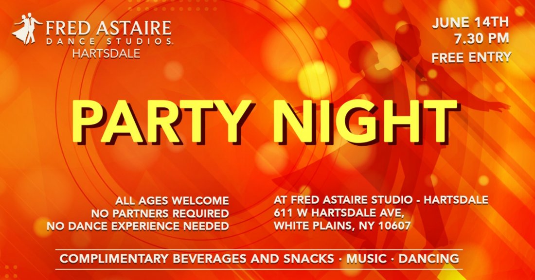 Friday Night Party, Fred Astaire Dance Studios - Hartsdale, 14 June ...