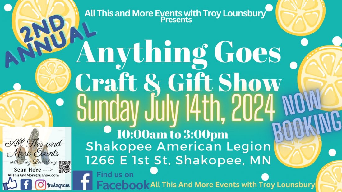 2nd Annual Anything Goes Craft & Gift Show Tickets, American Legion
