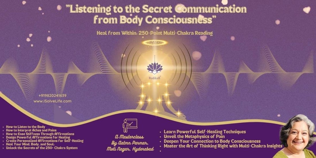 Secret Communication from your body- A Master Class, IRA Studios ...