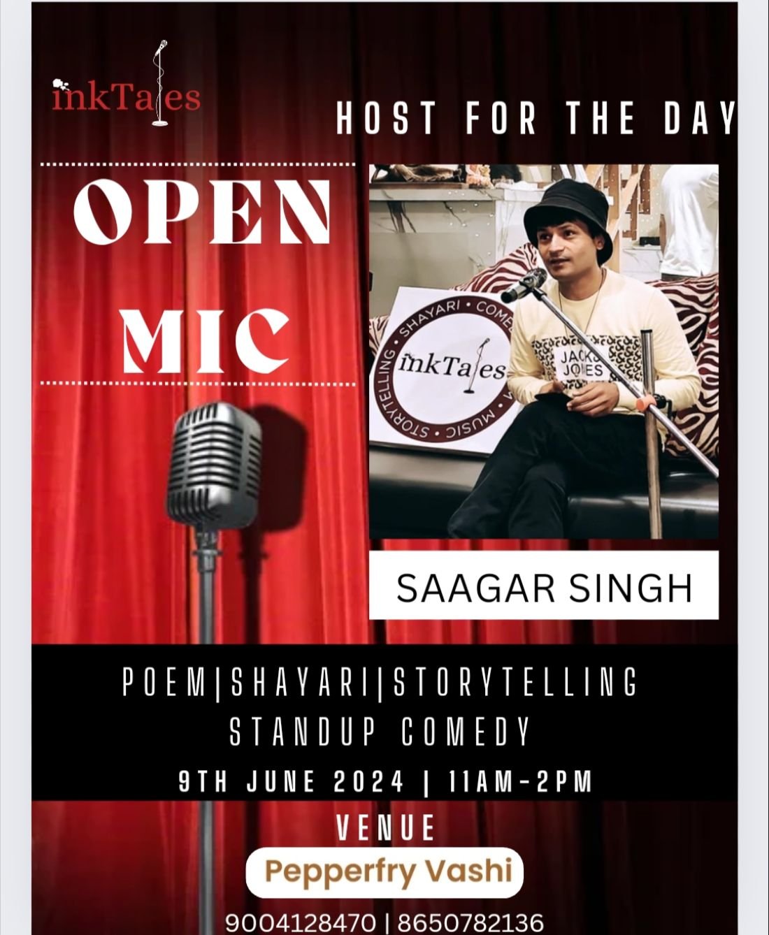 INK TALES OPEN MIC Tickets, Pepperfry vashi, Navi Mumbai, 9 June 2024 AllEvents.in