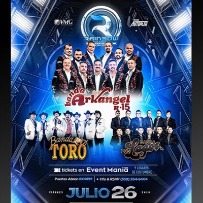Banda Arkangel R-15 - Fresno, CA, Rainbow Ballroom, Fresno, 26 July ...