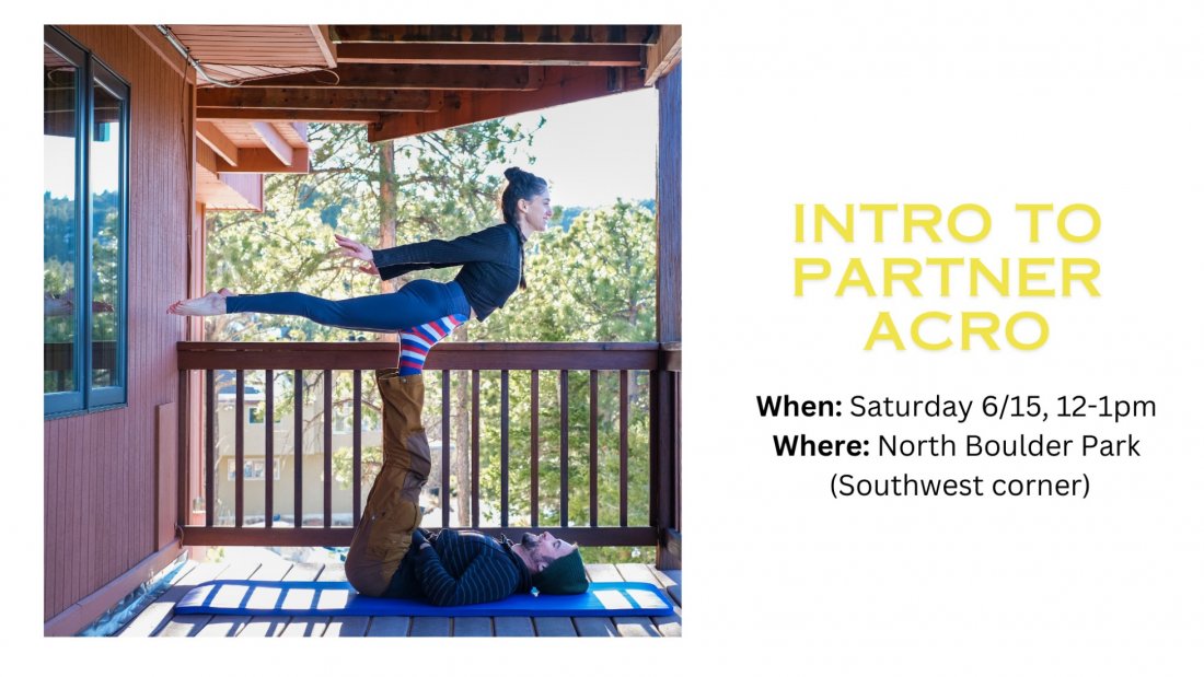 Introduction to Partner Acrobatics Tickets, North Boulder Park