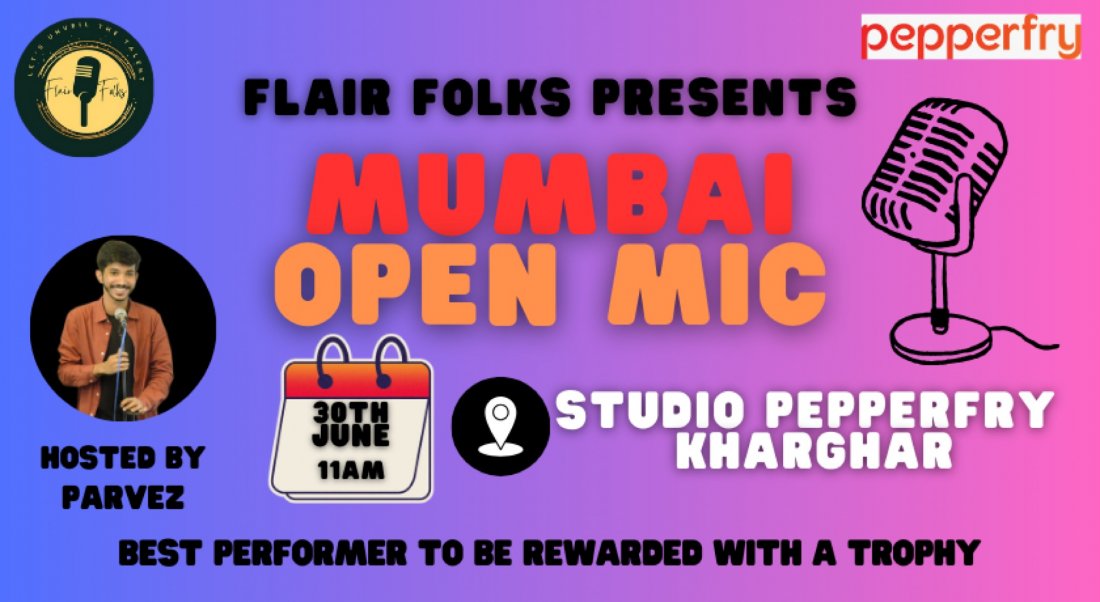 Flair Folks Open Mic Mumbai, Pepperfry Furniture Shop/Store in Kharghar
