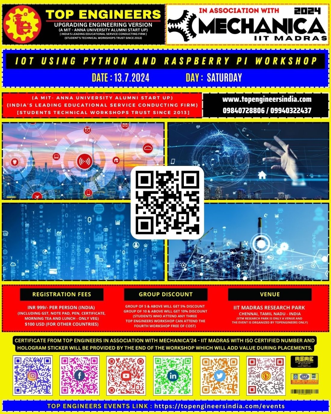 IOT USING PYTHON AND RASPBERRY PI WORKSHOP, IIT Madras Research Park