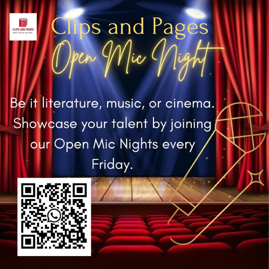 Open Mic Event @Clips and Pages Tickets, Zimmer Studios, Chennai ...