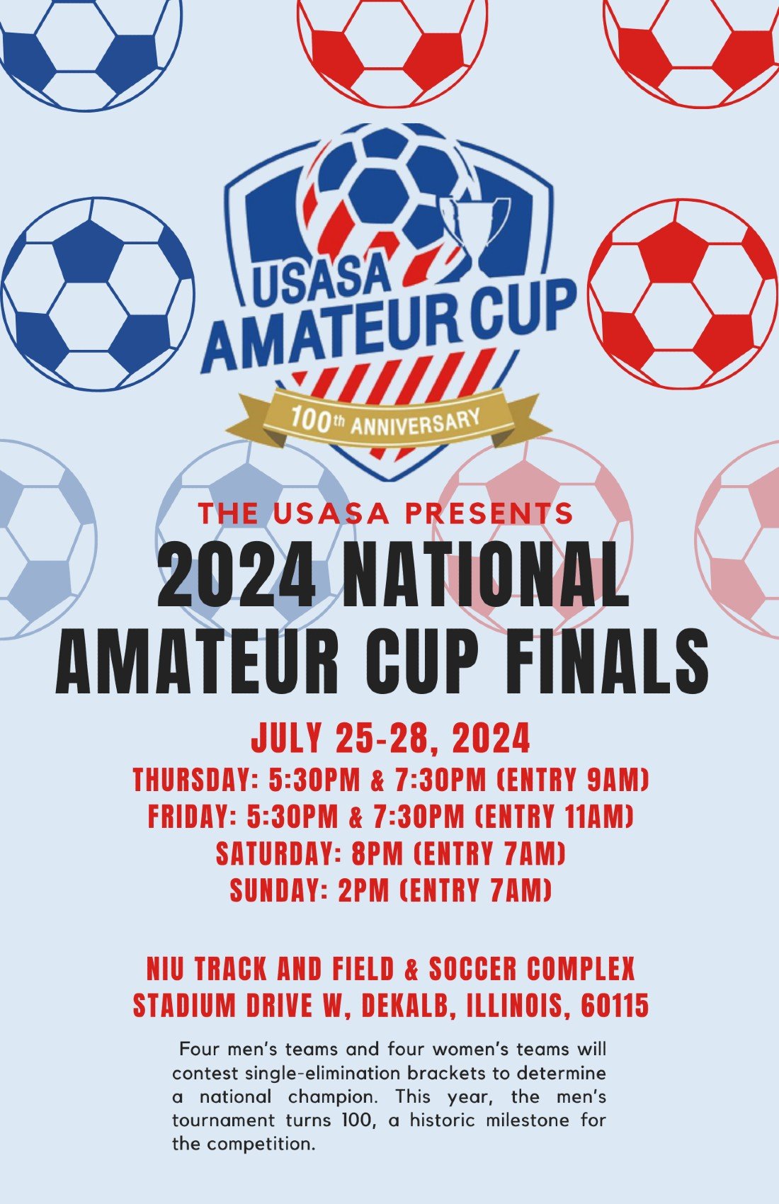 2024 National Amateur Cup Finals, NIU Track and Field & Soccer Complex