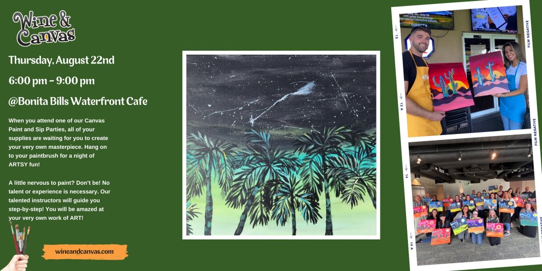 Fort Myers Beach Paint and Sip Starry Night Tickets, Bonita Bills