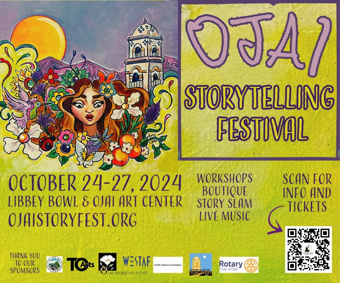 Ojai Storytelling Festival, Ojai Art Center, 24 October to 27 October