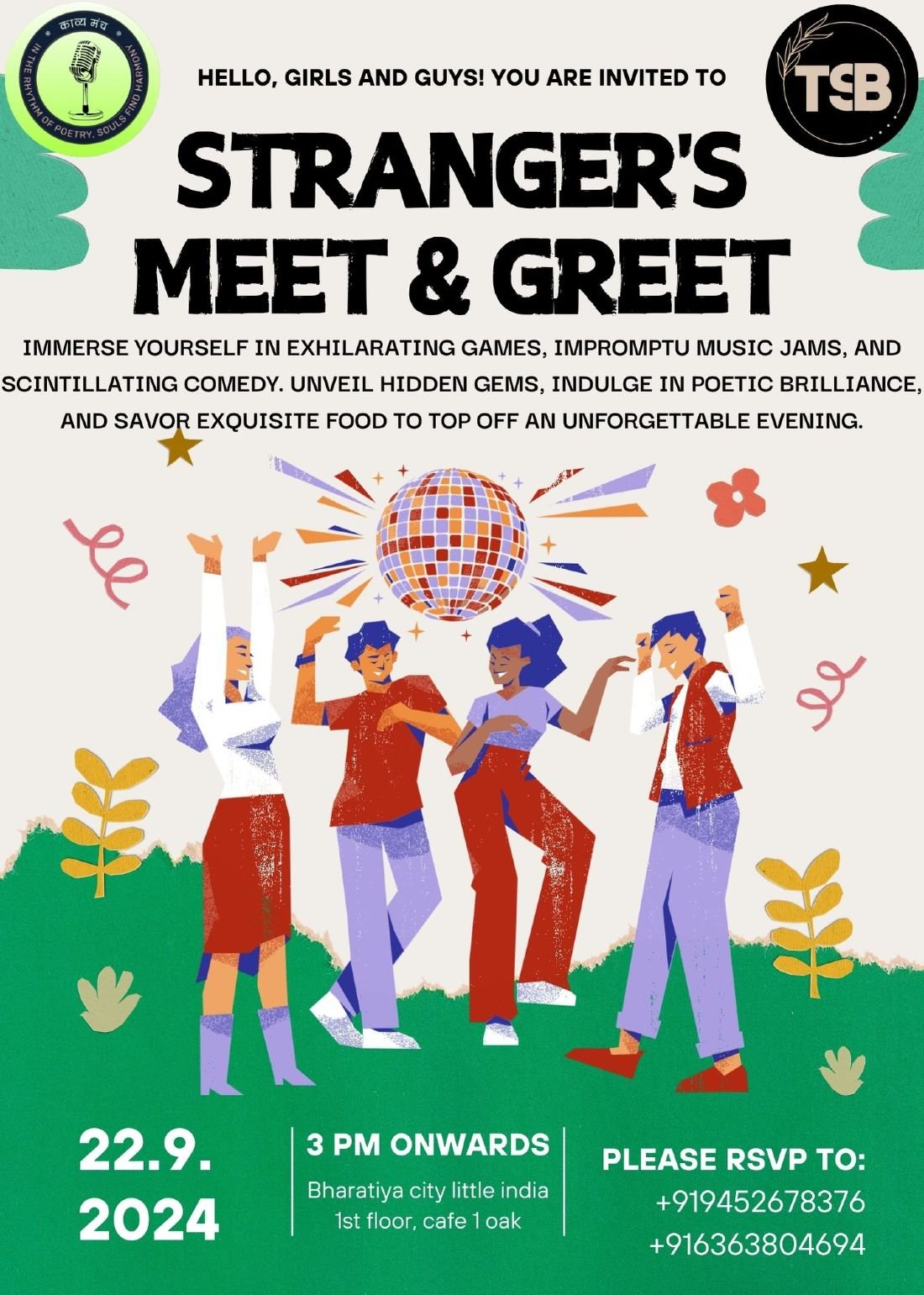 Strangers Meet n Greet Tickets, Bharatiya city little india 1st floor