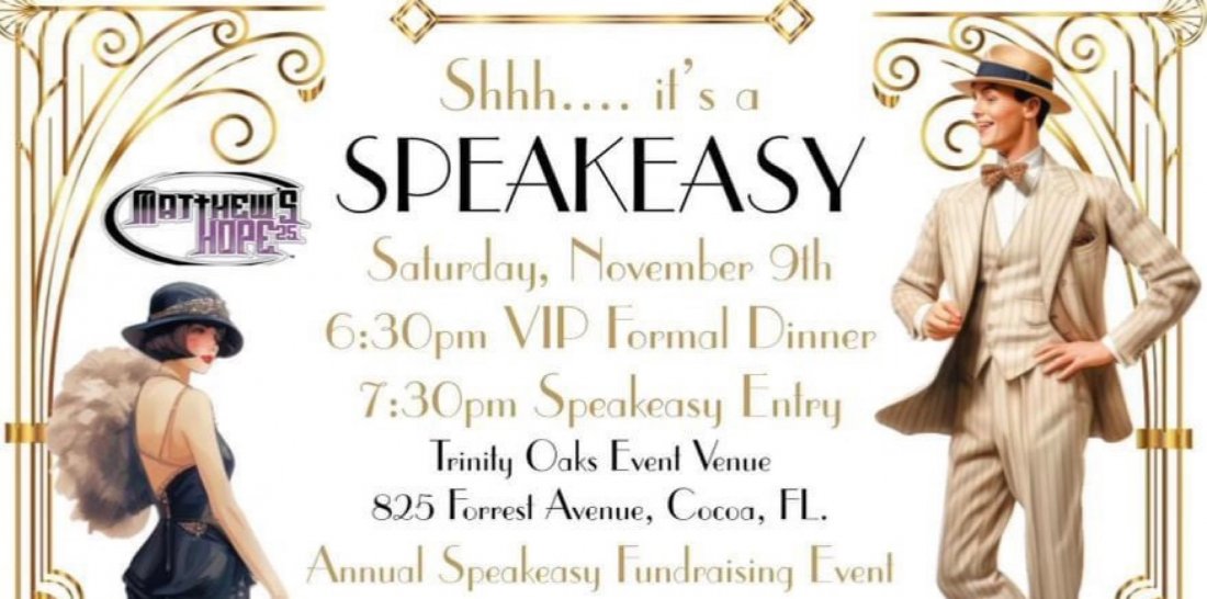 Matthew’s Hope Speakeasy , Matthew’s Hope Brevard, Cocoa, 9 November