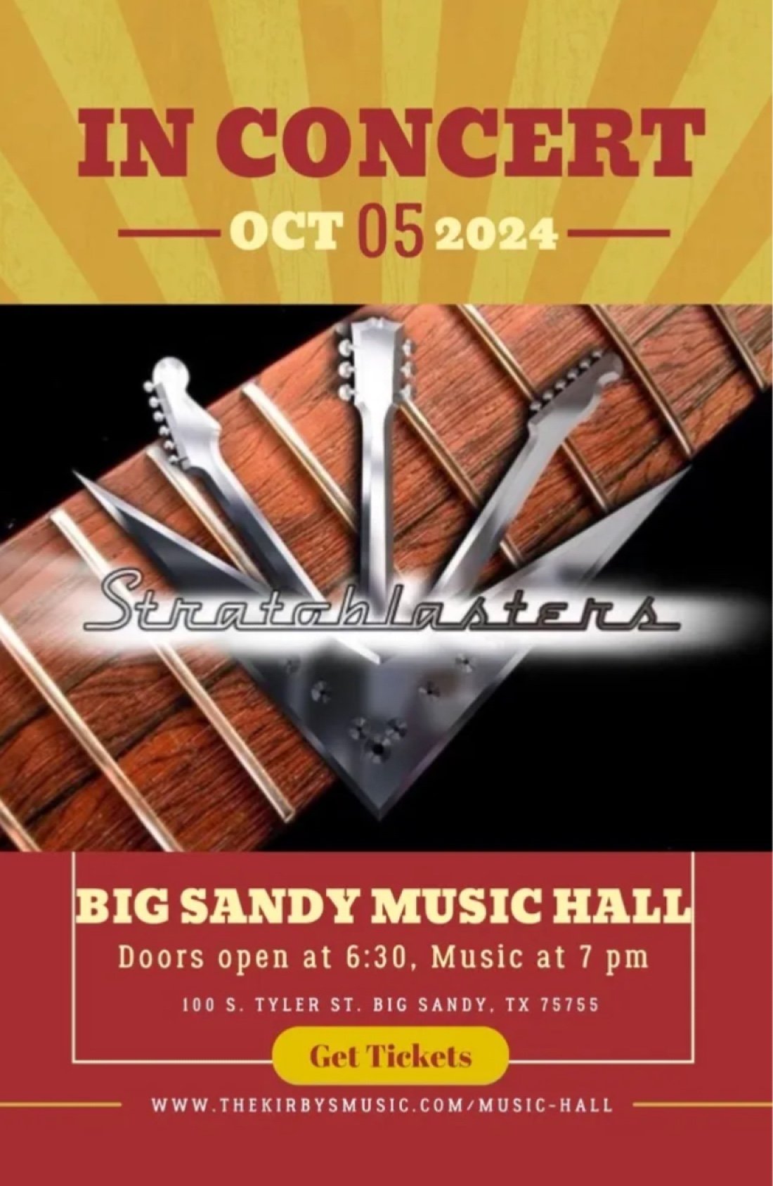 The Stratoblasters at Big Sandy Music Hall Tickets, The Big Sandy Music