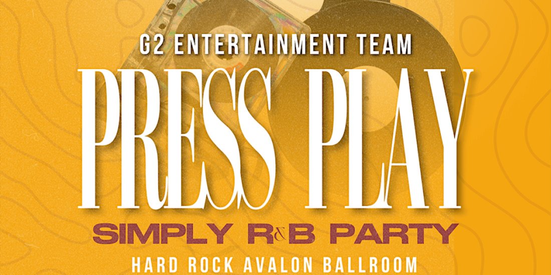 Press Play: Simply R&B (23+) Tickets, Hard Rock Hotel Daytona Beach, 26 ...