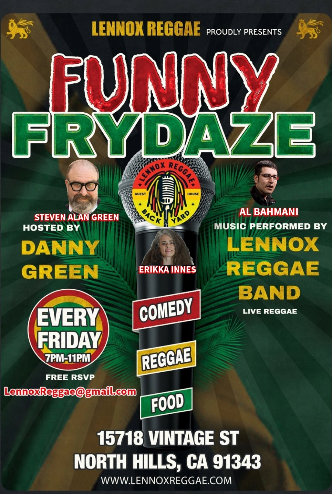 Funny Frydaze and Lennox B live Tickets, Lennox Reggae BackAYard