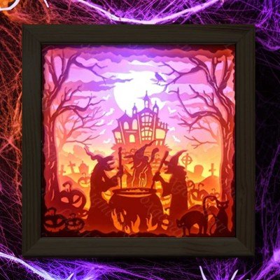 Halloween Shadow Box Craft and Sip Tickets, Ledo Pizza, Lynchburg, 28 ...