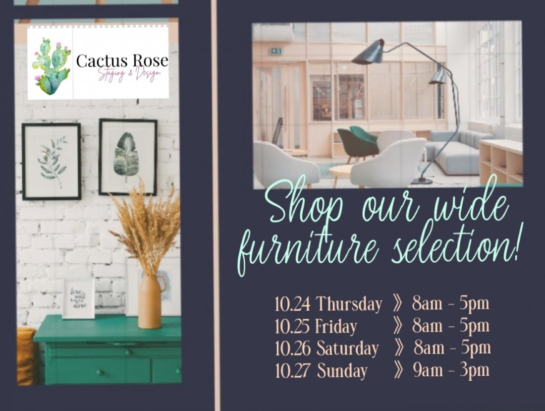 Cactus Rose Staging and Design FURNITURE SALE Tickets, Forward