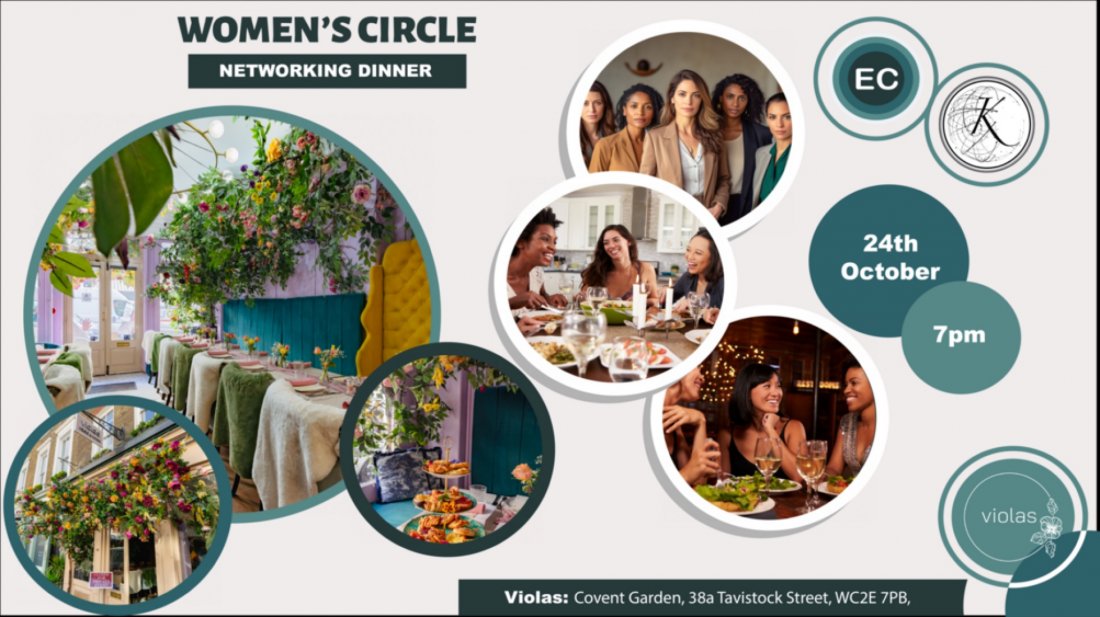 Women’s Circle Networking Dinner Tickets, Violas Restaurant in Covent