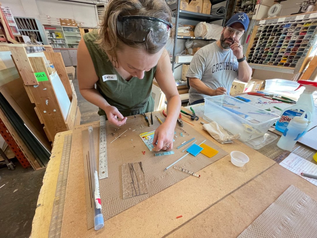TryiT! Glass Tile Kiln Class Fusing and Slumping Tickets, Potekglass