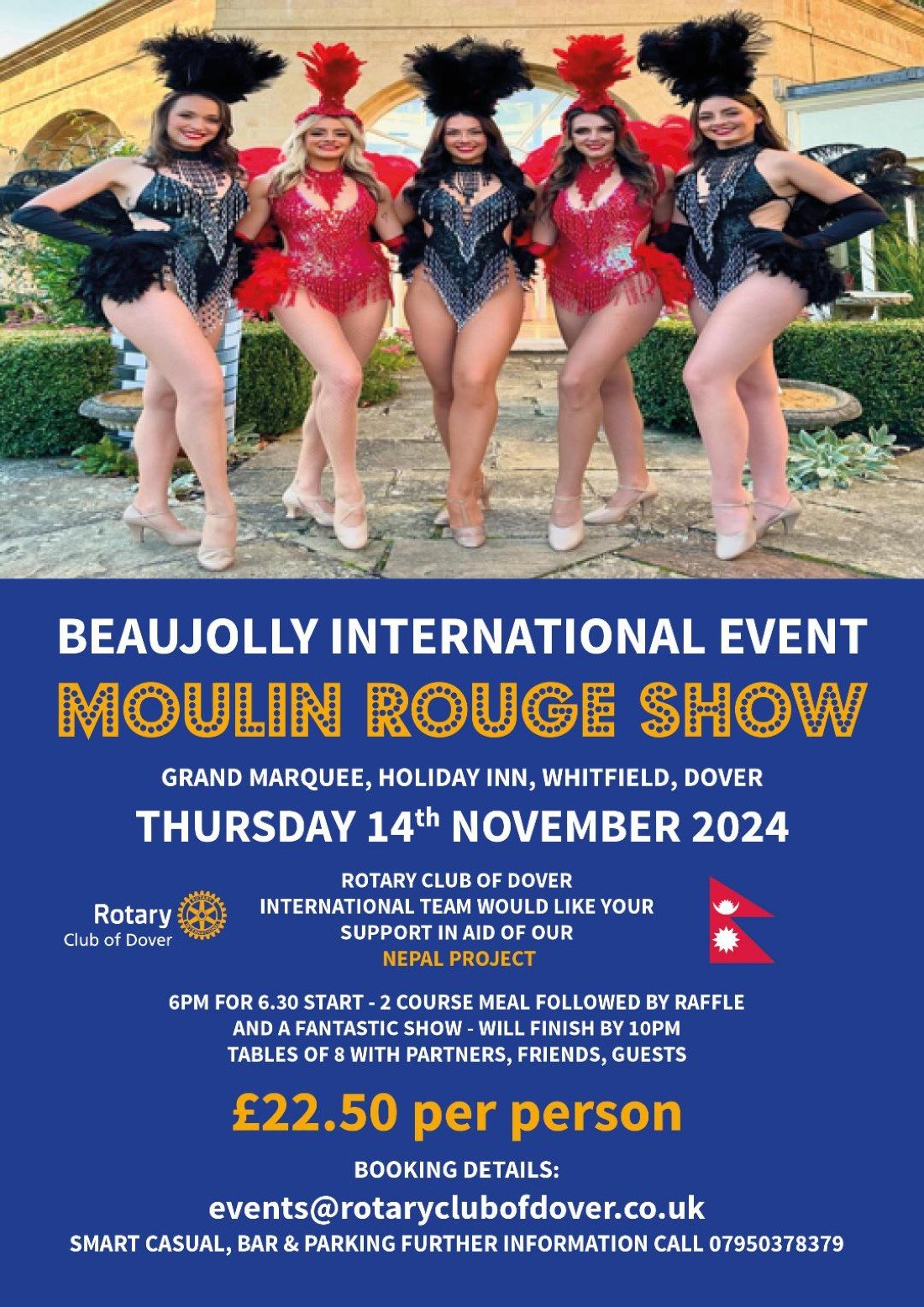 Moulin Rouge Show, Holiday Inn Dover, an IHG Hotel, 14 November 2024 ...