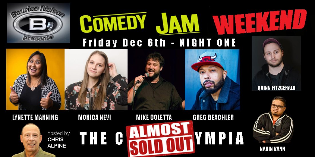 COMEDY JAM 2024 (Night 1 ) Fri Dec 6th, COVE,