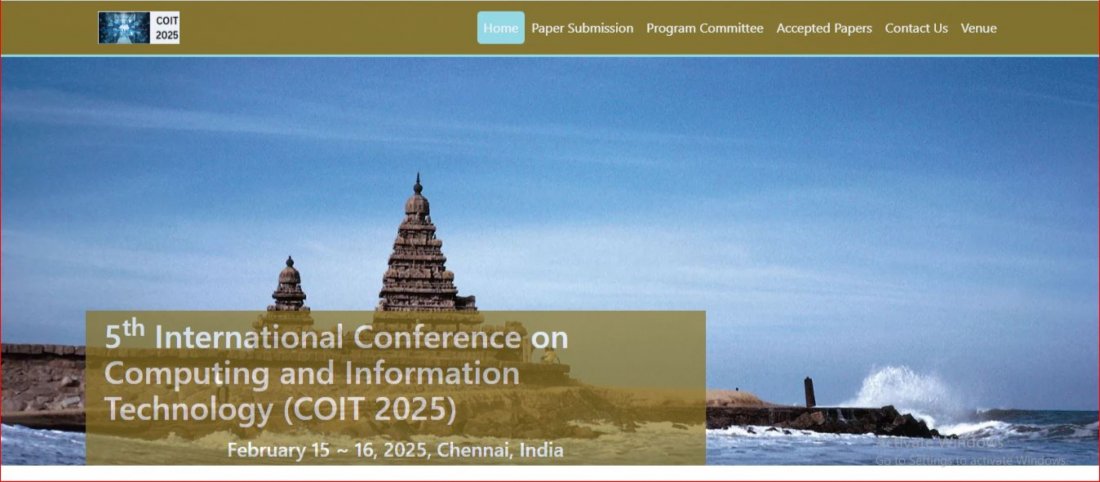 5th International Conference on Computing and Information Technology ...