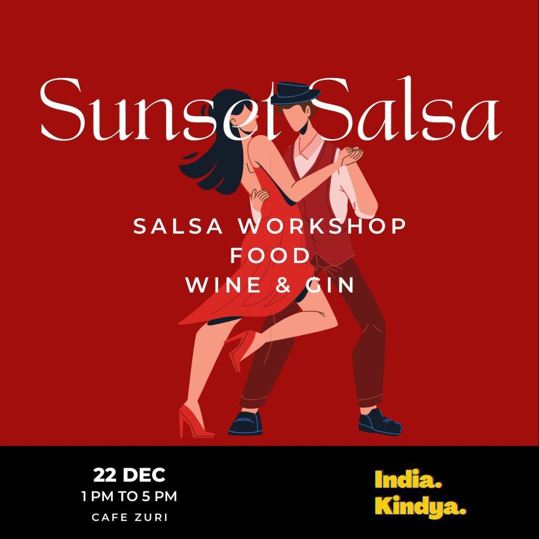 Sunset Salsa- Dance to remember , Zuri Cafe , Gurgaon, 22 December 2024 ...