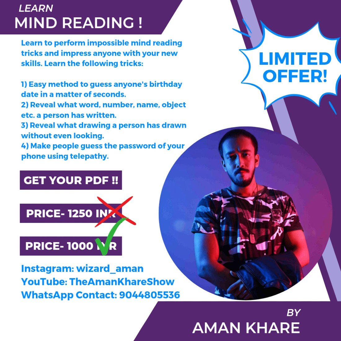 Learn Mind Reading Magic Tickets, January 11 2025 AllEvents