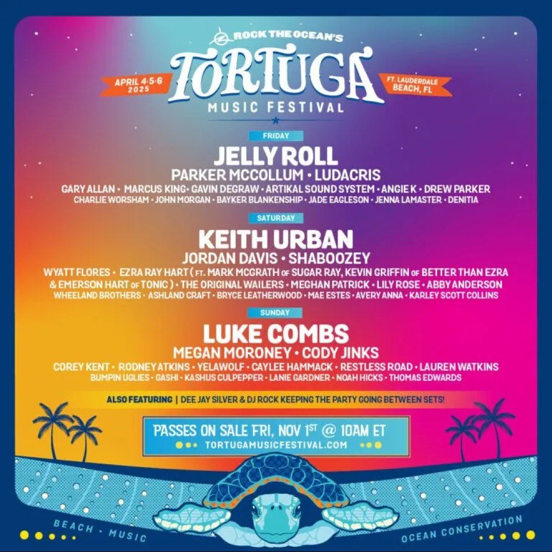 Rock The Oceans Tortuga Music Festival 2025, Park Tower, Fort