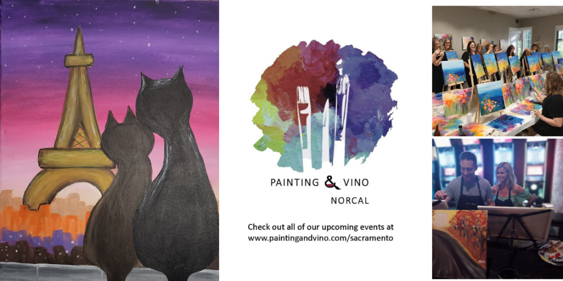Join us in Paris “Eiffel in Love” Paint and Sip Painting Experience
