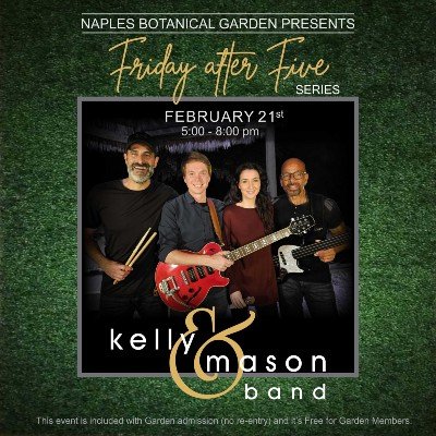 Kelly and Mason perform during Night Lights series at Naples Botanical Garden