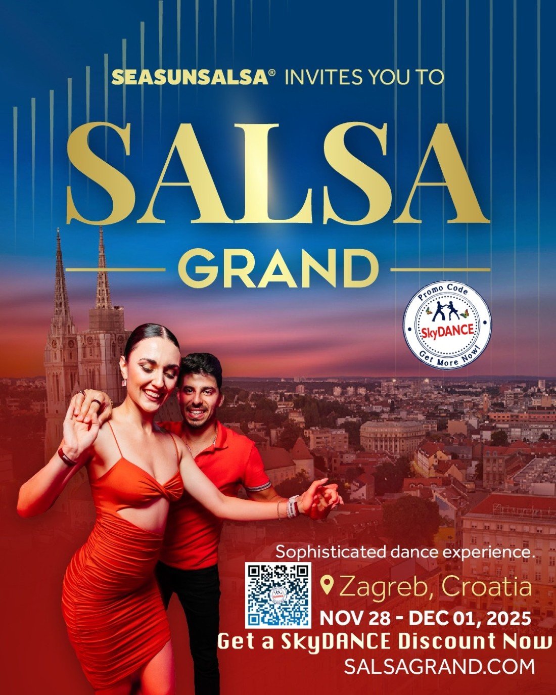 SG 🇭🇷 - Promo Code SkyDANCE for Salsa Grand Zagreb, Croatia 2025, 28 November | Event in Zagreb | AllEvents