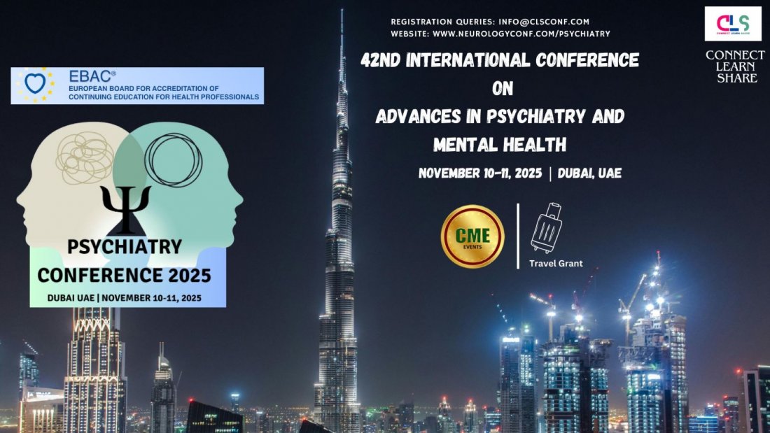 42nd International Conference on Advances in Psychiatry and Mental Health, 10 November | Event in Dubai | AllEvents