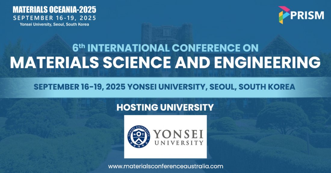 Materials Oceania 2025, 16 September | Event in Seoul | AllEvents