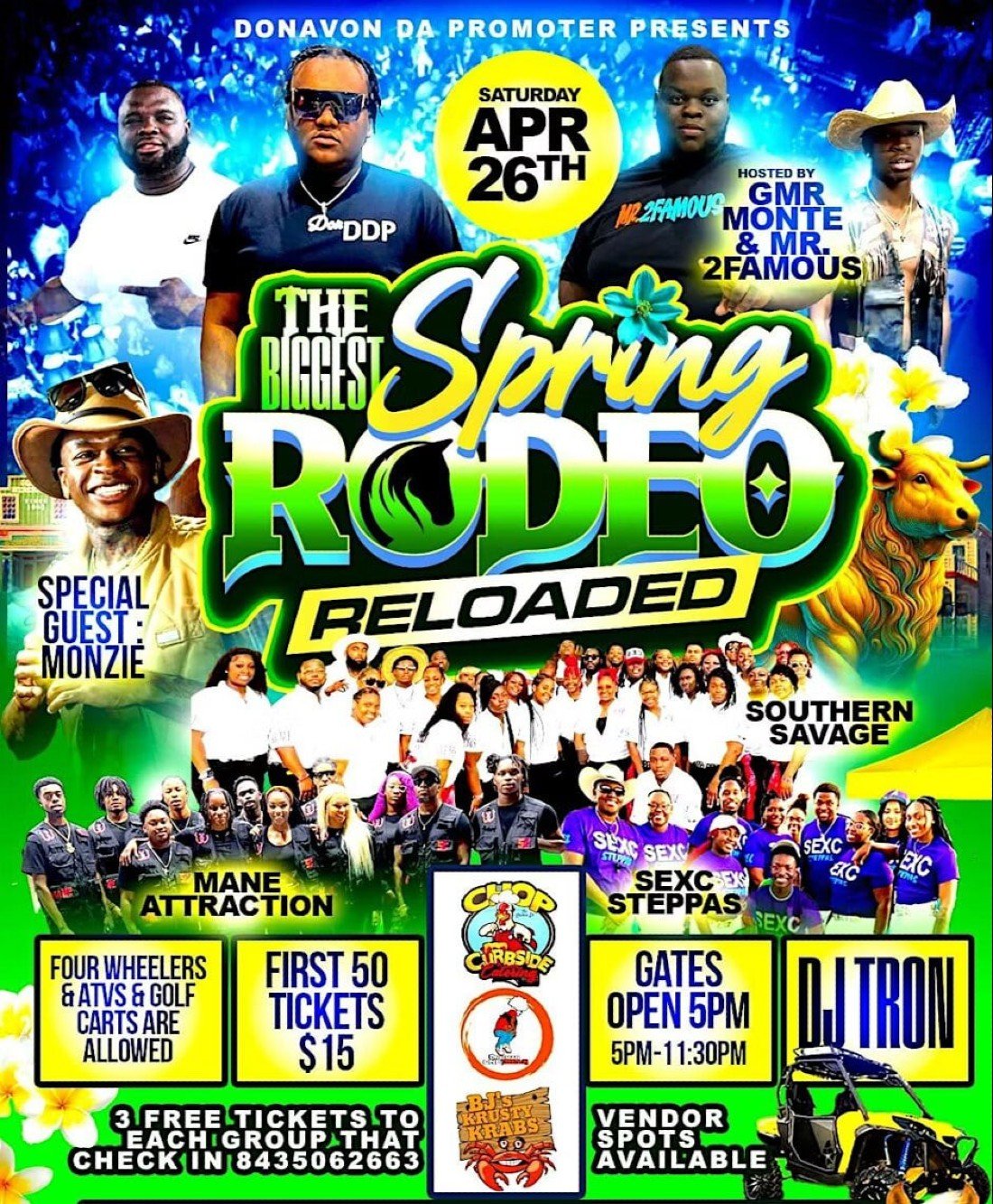 THE BIGGEST SPRING RODEO RELOADED Tickets, 1533 Old Ebenezer Rd, Latta ...
