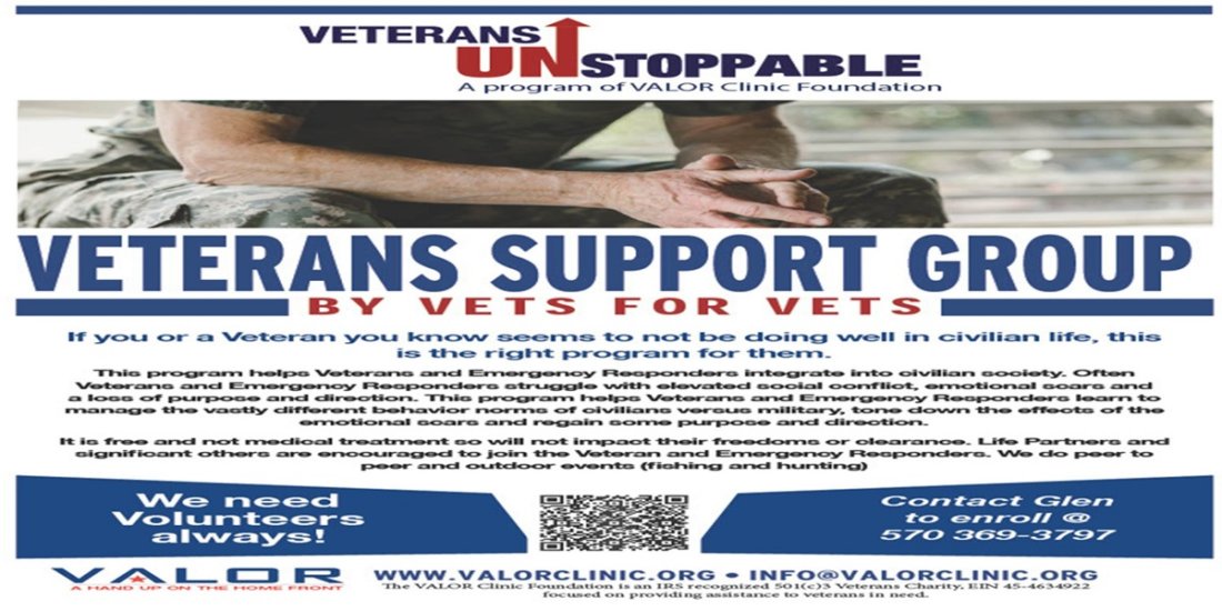 Veterans Unstoppable Program Monthly Meeting - VALOR CLINIC - American Legion Post 927, Gilbert, 16 December