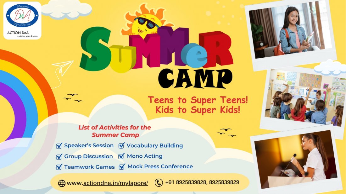 Summer Camp on Personality Development & Public Speaking for Teens in Royapetah & Santhome | AllEvents