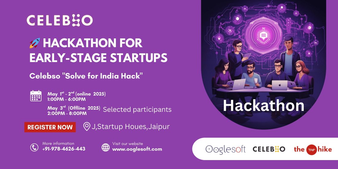 Hackathon For Early Stage Startups | Jaipur | May 1-3