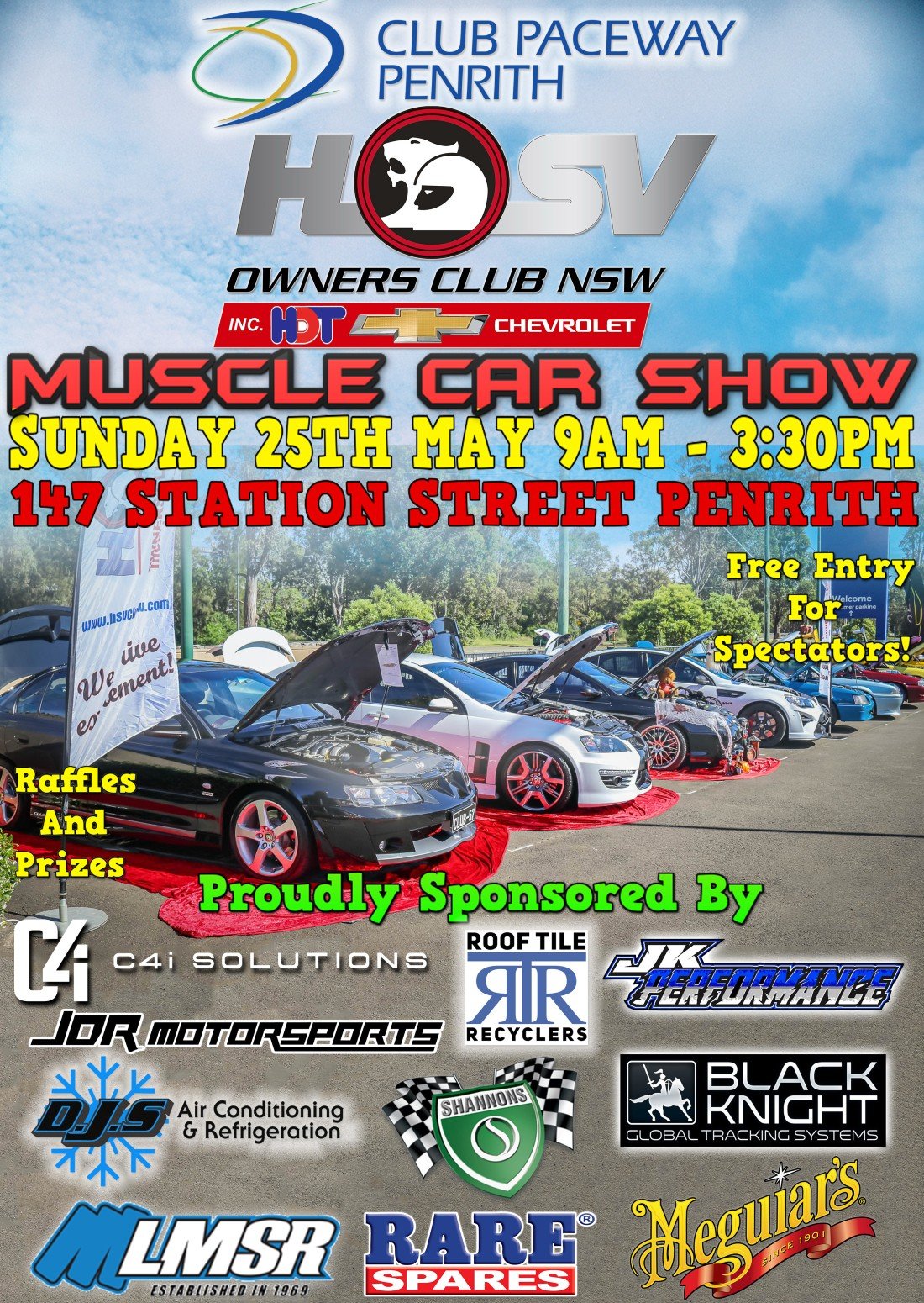 HSV,HDT & CHEV MUSCLE CAR SHOW , 25 May | Event in Penrith | AllEvents
