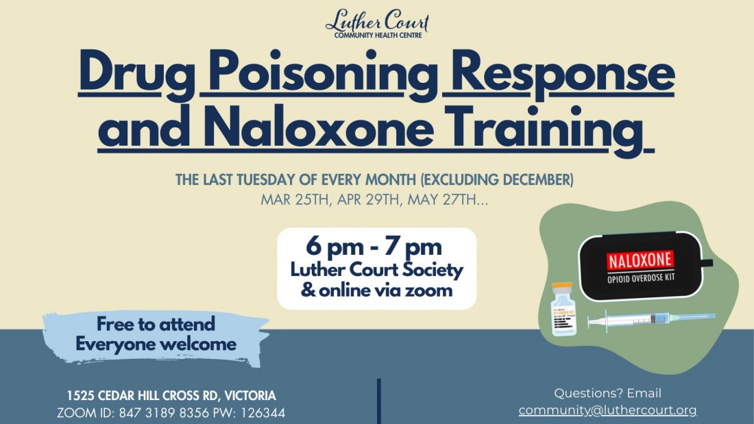 Drug Poisoning Response and Naloxone Training | Event in Victoria | AllEvents