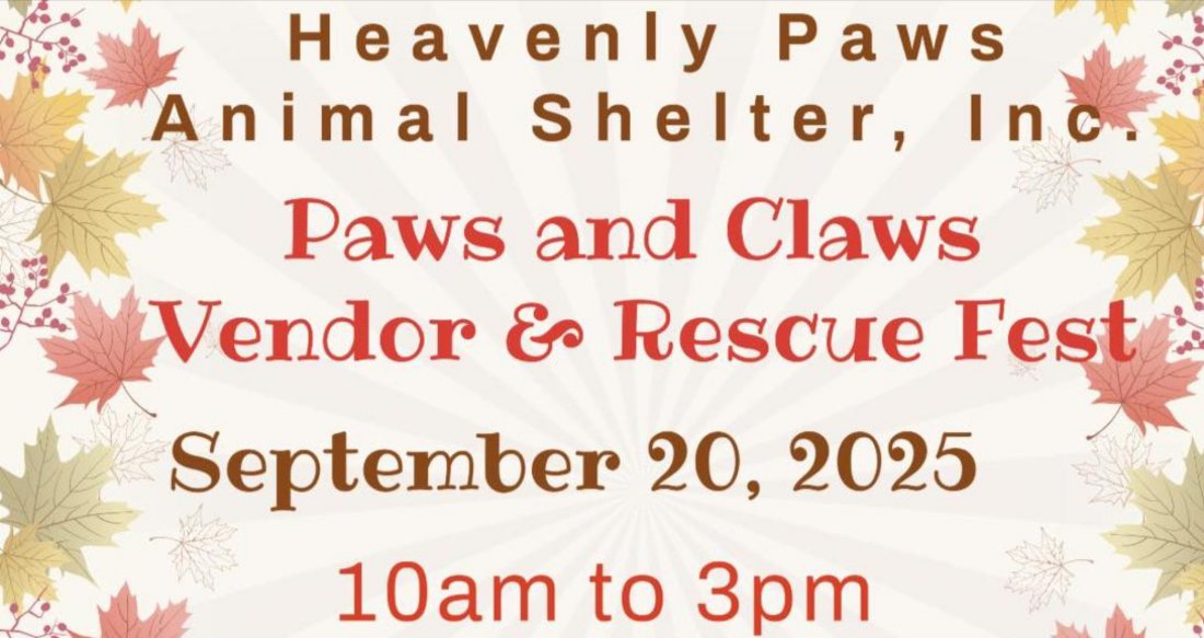 Heavenly Paws 6th Annual Paws and Claws Vendor & Rescue Fest , 20 September | Event in Spring Grove | AllEvents