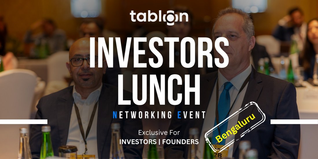 Bengaluru Investors Lunch | B2B Networking | With Investors & VCs, 31 July | Event in Bangalore | AllEvents