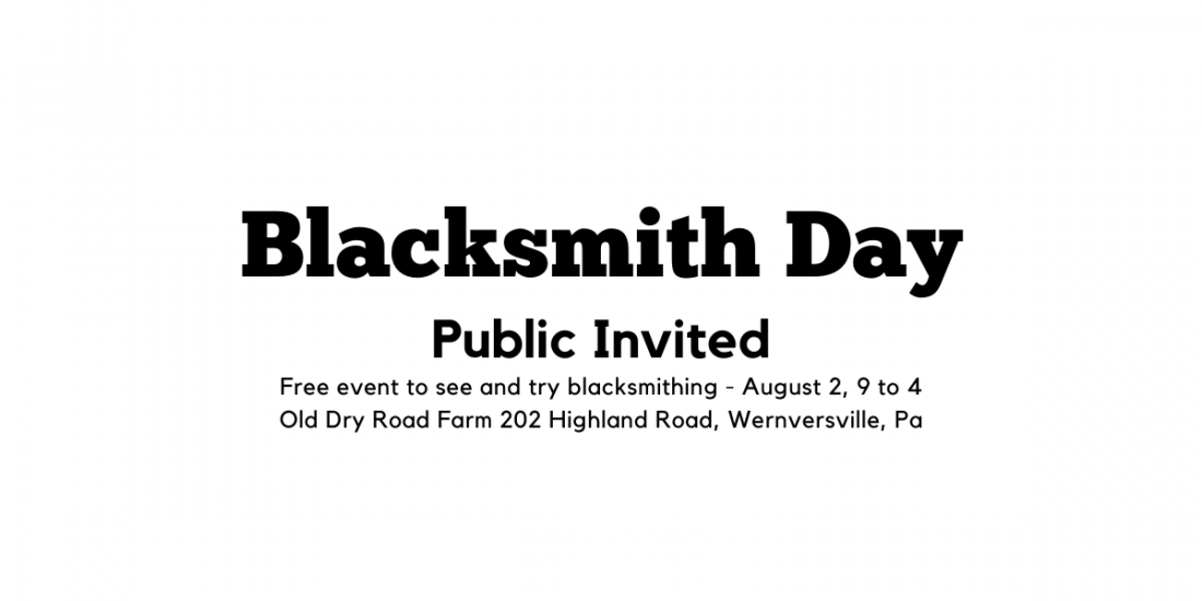 PABA Blacksmith Day, 2 August | Event in Wernersville | AllEvents