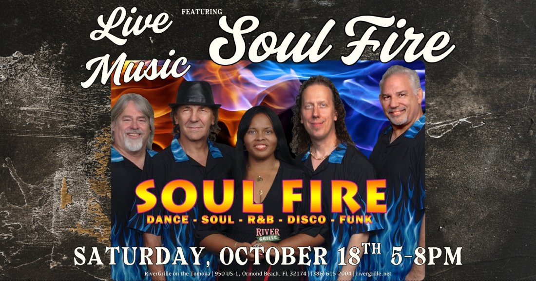 Live Music at the 'Grille: Soul Fire , 18 October | Event in Ormond Beach | AllEvents