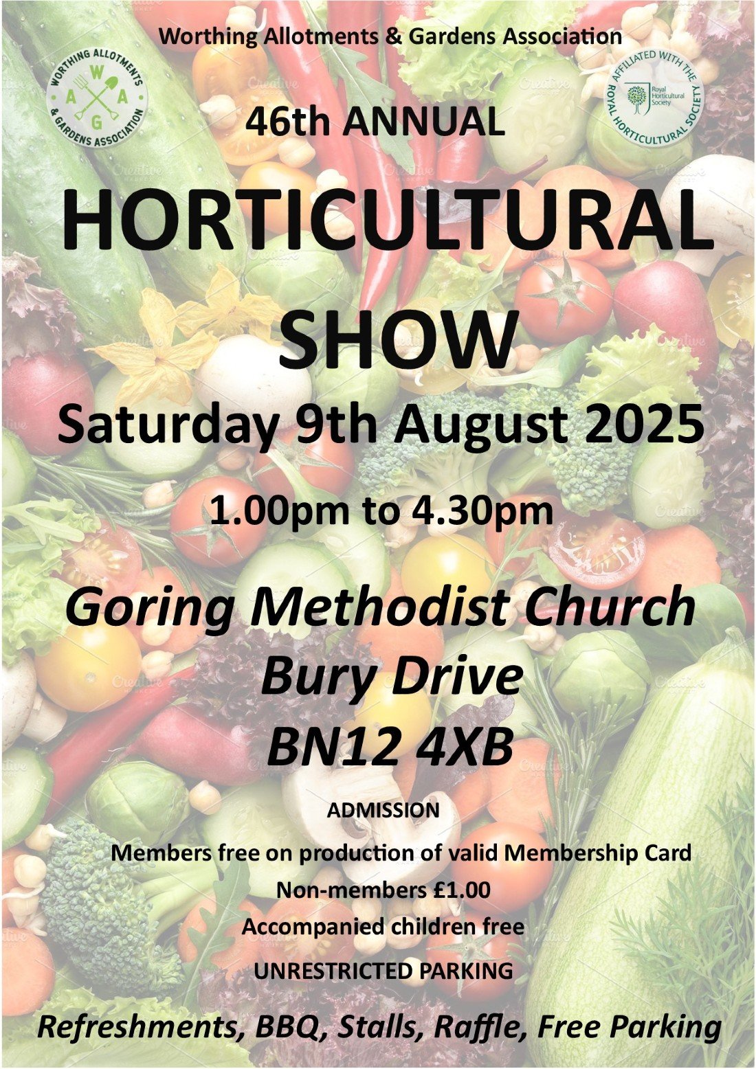Worthing Allotments & Gardens Association - 46th Annual Horticultural Show, 9 August | Event in Worthing