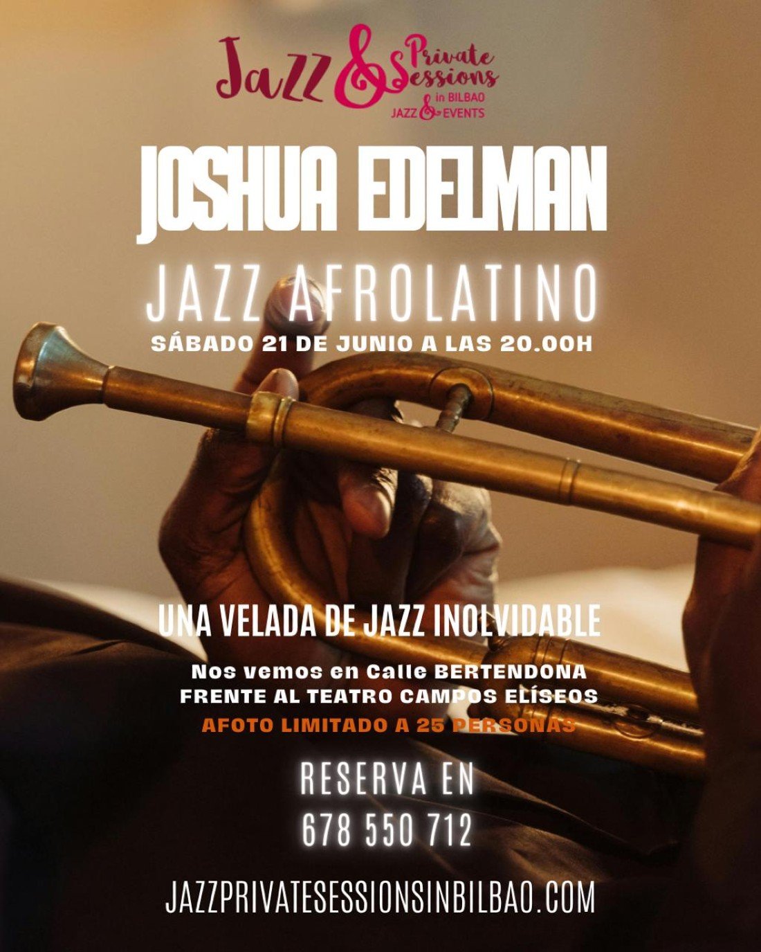 Concierto de Joshua Edelman Sextet. Jazz Afrolatino