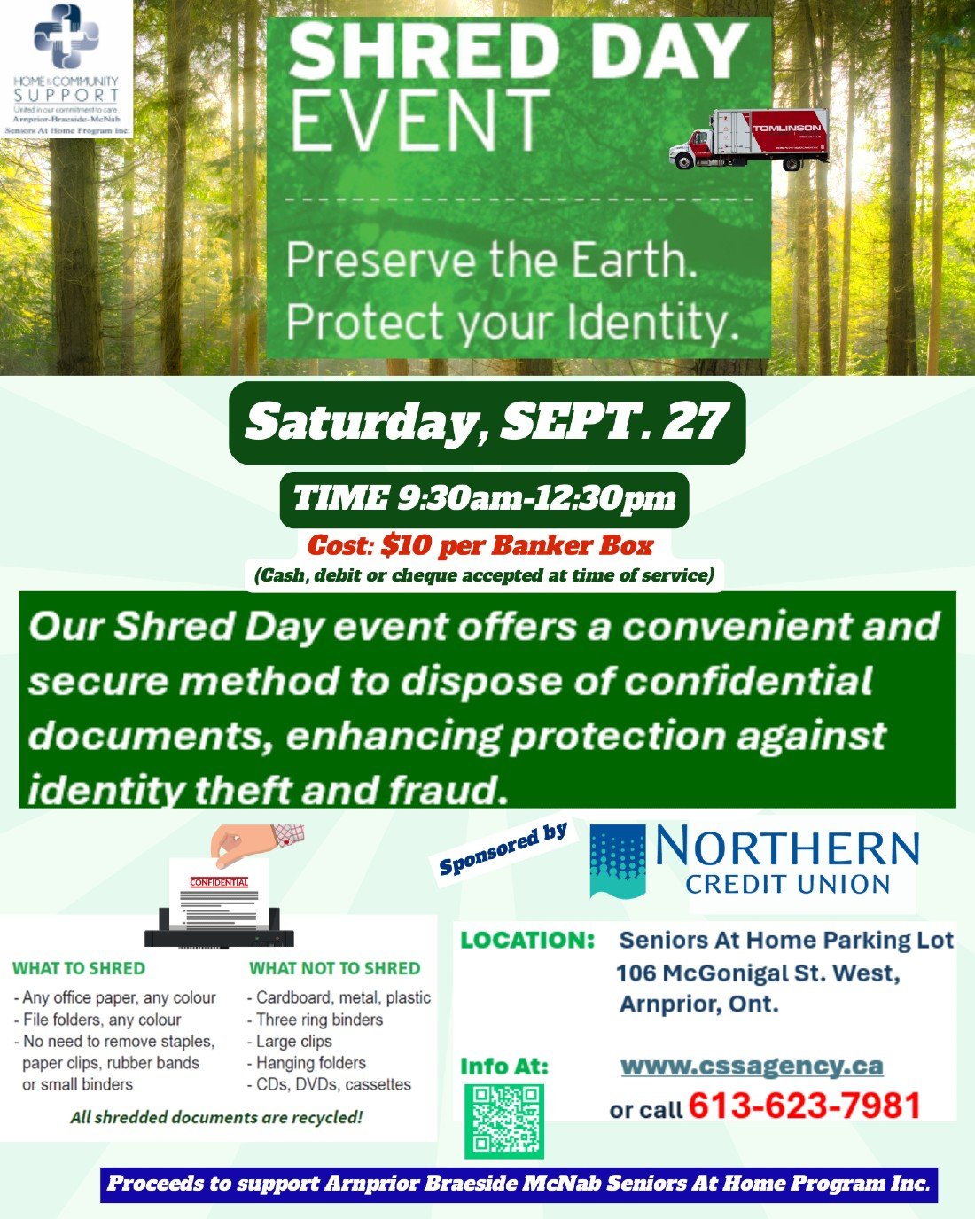 SHRED DAY EVENT, 27 September | Event in Arnprior | AllEvents