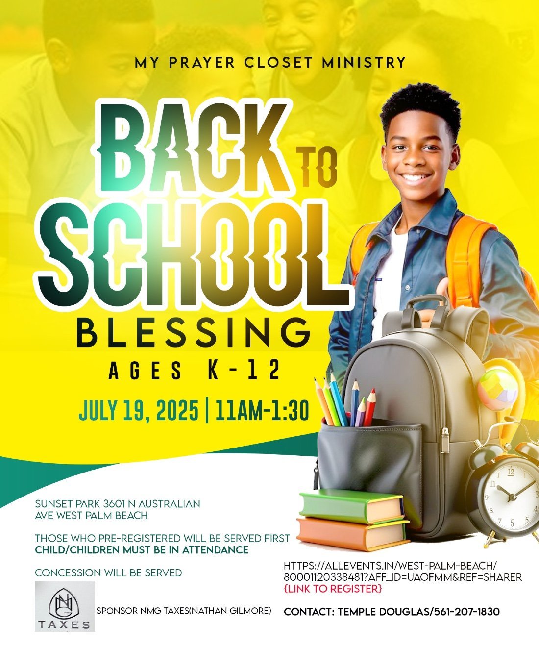 My Prayer Closet Back To School Blessing, 19 July | Event in West Palm Beach | AllEvents