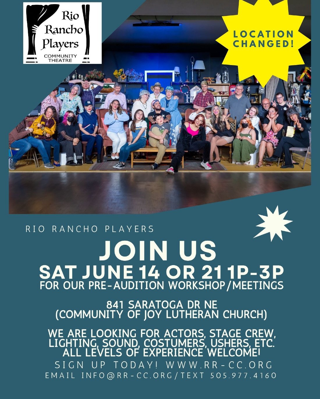 Pre Audition Meeting for Rio Rancho Players Community Theatres Fall ...