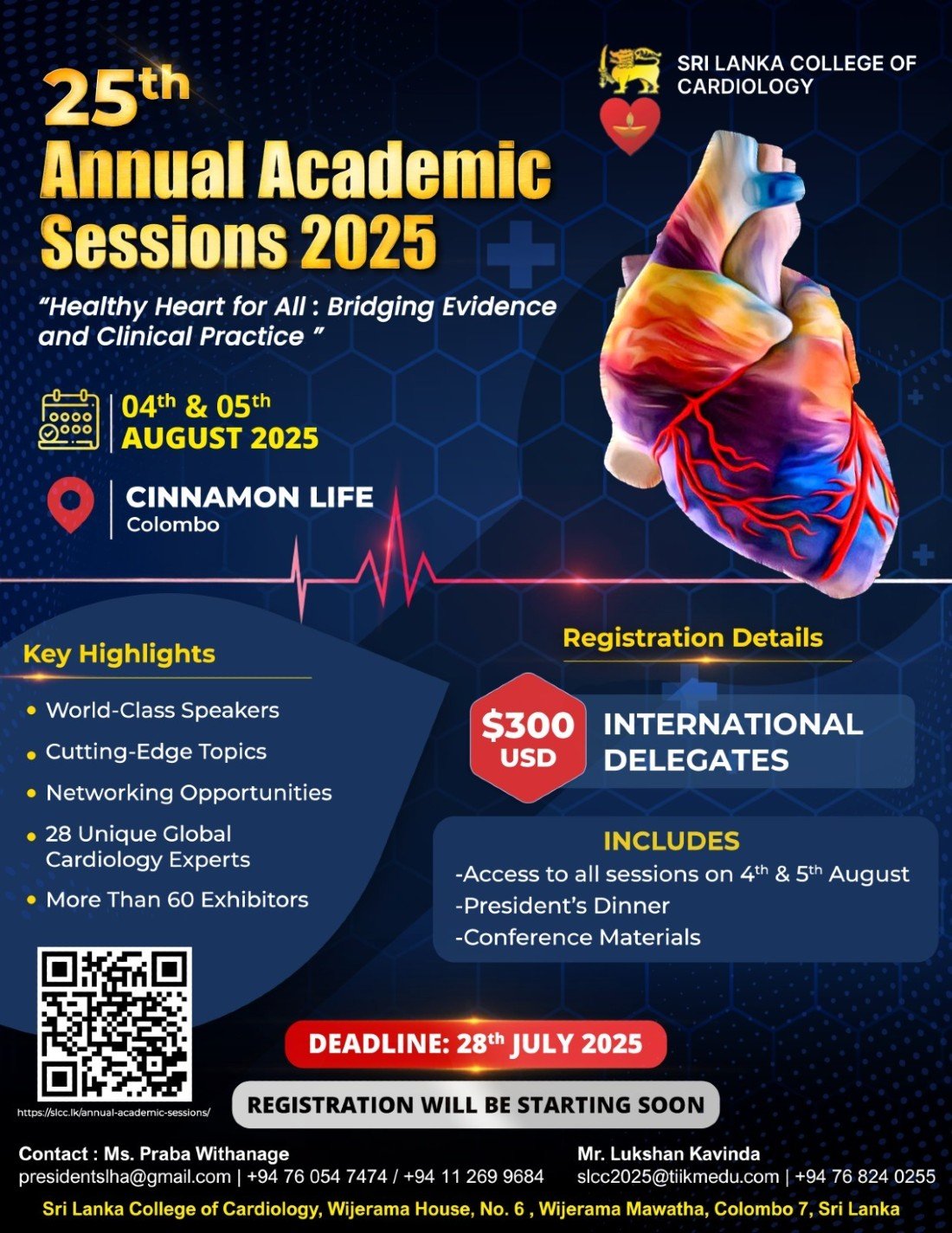 25th Annual Academic Sessions 2025, 4 August | Event in Colombo | AllEvents