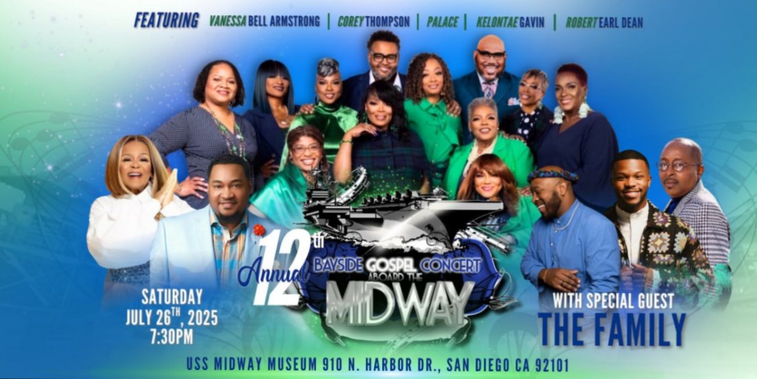 Bayside Gospel Concert Aboard The Midway, 26 July | Event in San Diego | AllEvents